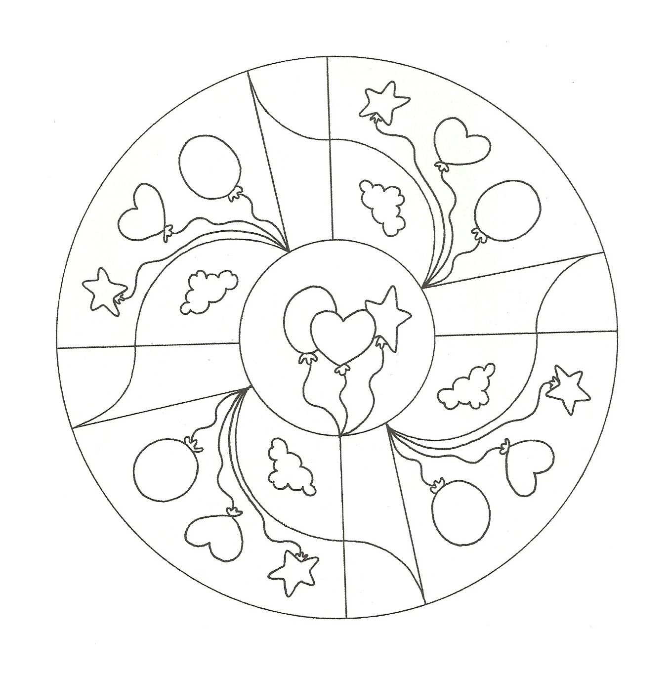 1356x1364 Moon Mandala Coloring Pages Page Image Clipart Images