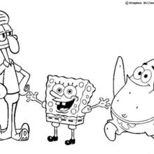 220x220 Sponge Bob Mopping The Floor Coloring Pages