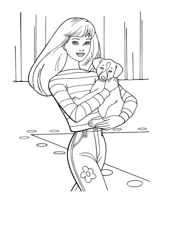 600x800 7 Best Images On Barbie Coloring Pages