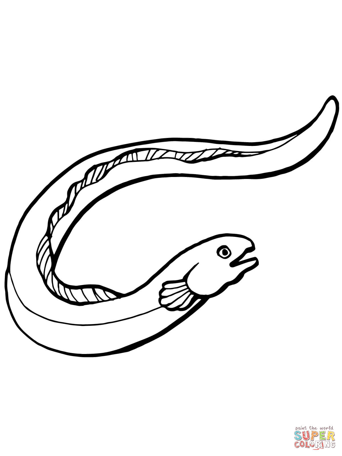 1200x1600 Best Eel Coloring Page Cool Ideas For You