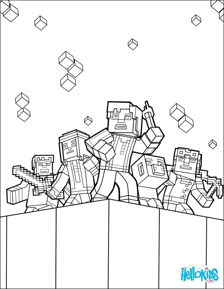 736x951 Free Minecraft Coloring Pages Coloring Pages Packed With Explore