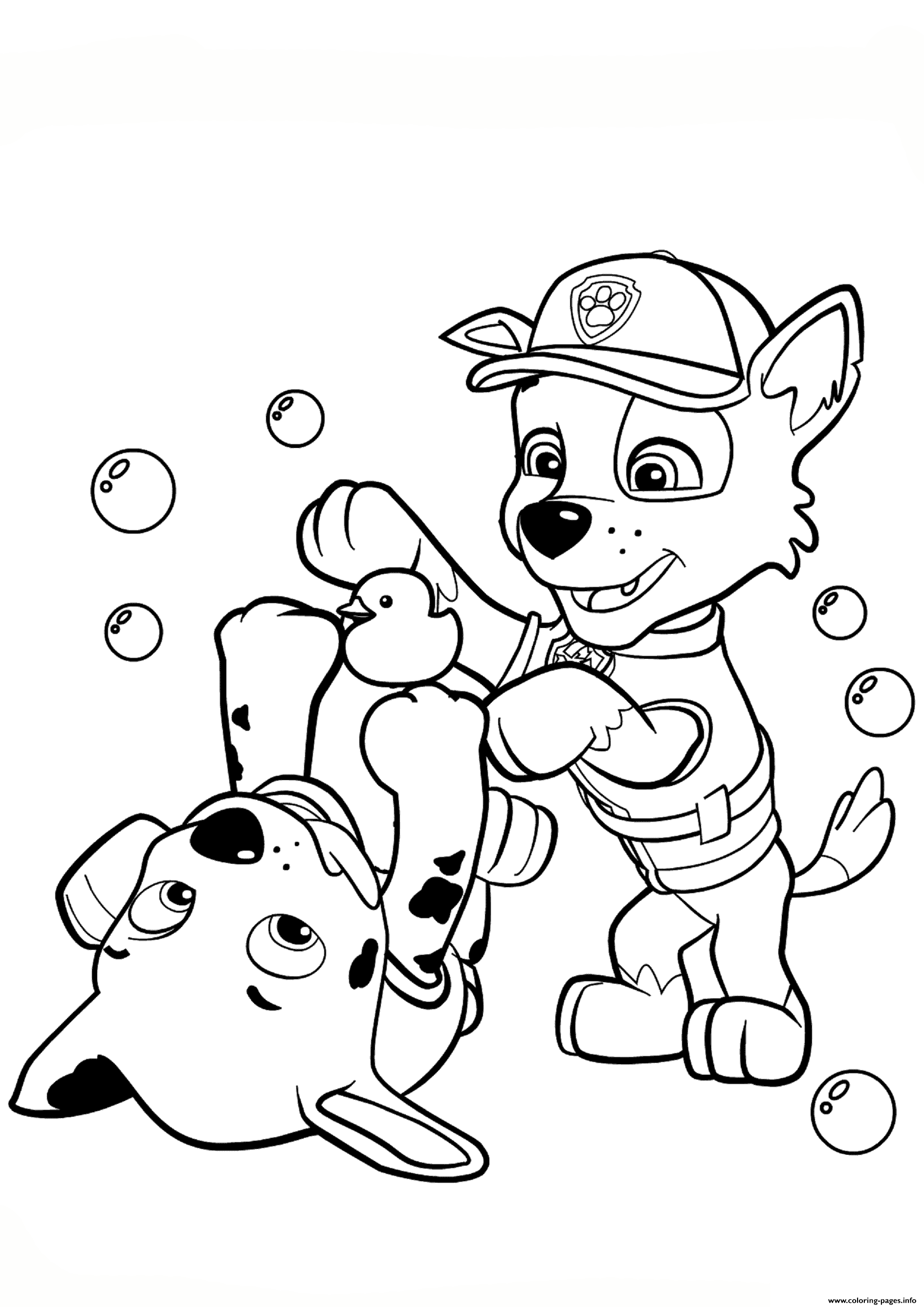1890x2672 Print Paw Patrol Rocky And Marshall Coloring Pages Coloring