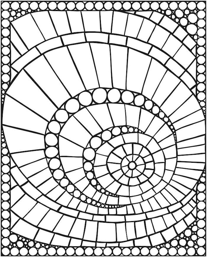 Dover Spark Mosaics Coloring Page 1 Kids All Ages Color 700x867 Dover Spark Mosaics Coloring Page 1 Kids All Ages Color