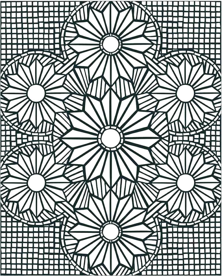 Mosaic Coloring Page 770x960 Mosaic Coloring Page