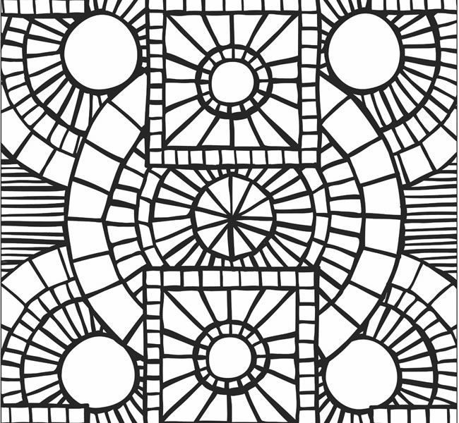 Mosaic Colouring Pages Coloring Page 650x600 Mosaic Colouring Pages Coloring Page