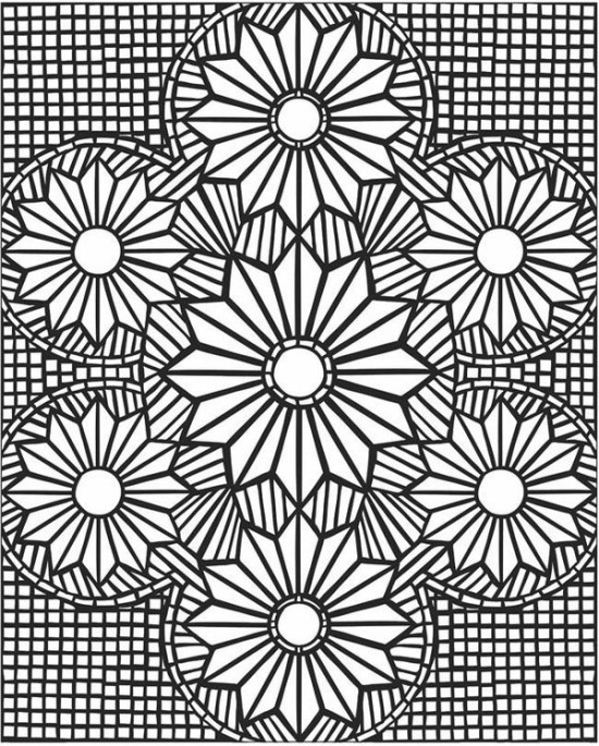 Nice Design Ideas Mosaic Coloring Pages Hard For Adults 550x685 Nice Design Ideas Mosaic Coloring Pages Hard For Adults