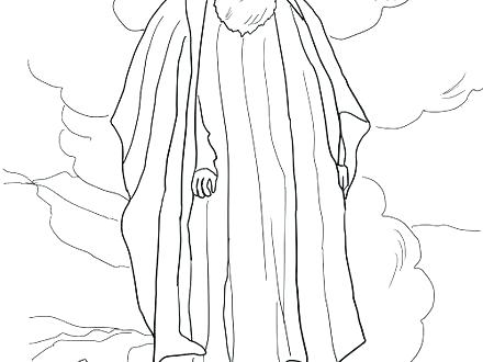 440x330 Moses Coloring Pages Coloring Pages Burning Bush Coloring Page