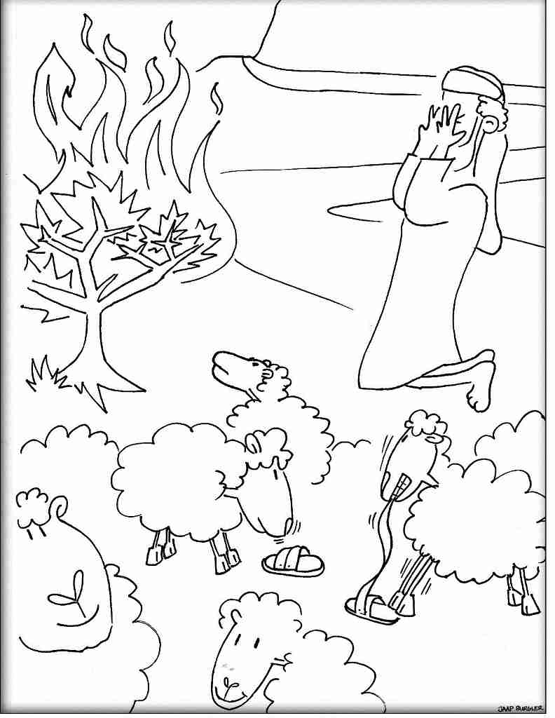 The Burning Bush Coloring Page Free Printable Pages Exceptional 792x1024 The Burning Bush Coloring Page Free Printable Pages Exceptional