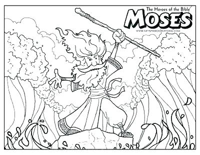 400x309 Moses Parting The Red Sea Coloring Page Baby Coloring Pages