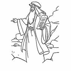 230x230 Moses Coloring Pages