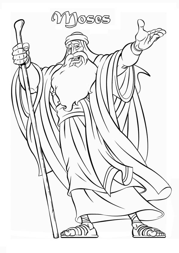 600x849 Moses Coloring Pages Free Printable Baby Moses Coloring Pages