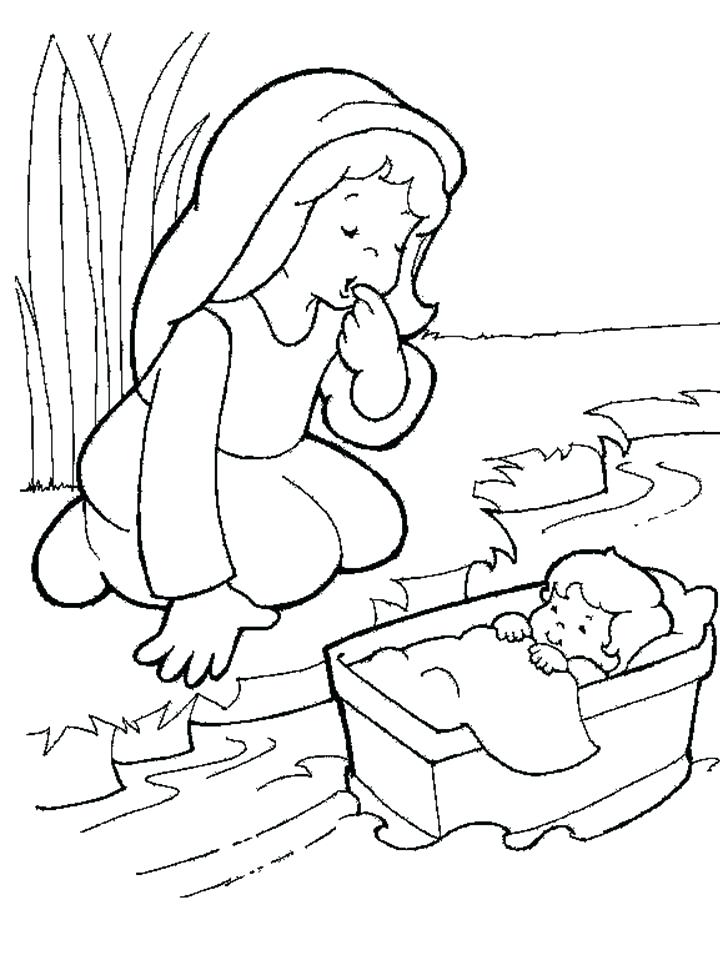 720x960 Baby Moses Coloring Page By Coloring Page Coloring Pages Coloring