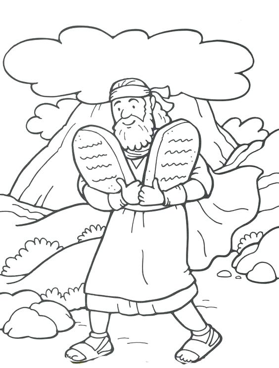 Moses Ten Commandments Coloring Pages at GetColorings.com | Free ...