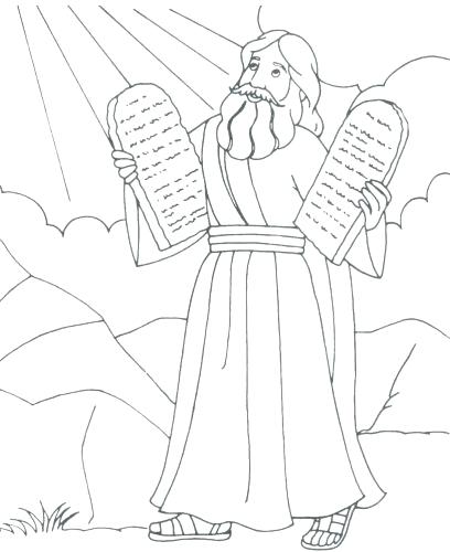 Moses Ten Commandments Coloring Pages at GetColorings.com | Free ...