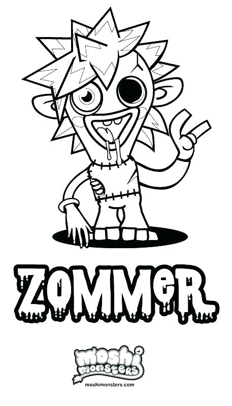 Moshi Monsters Coloring Pages Katsuma 457x800 Moshi Monsters Coloring Pages Katsuma