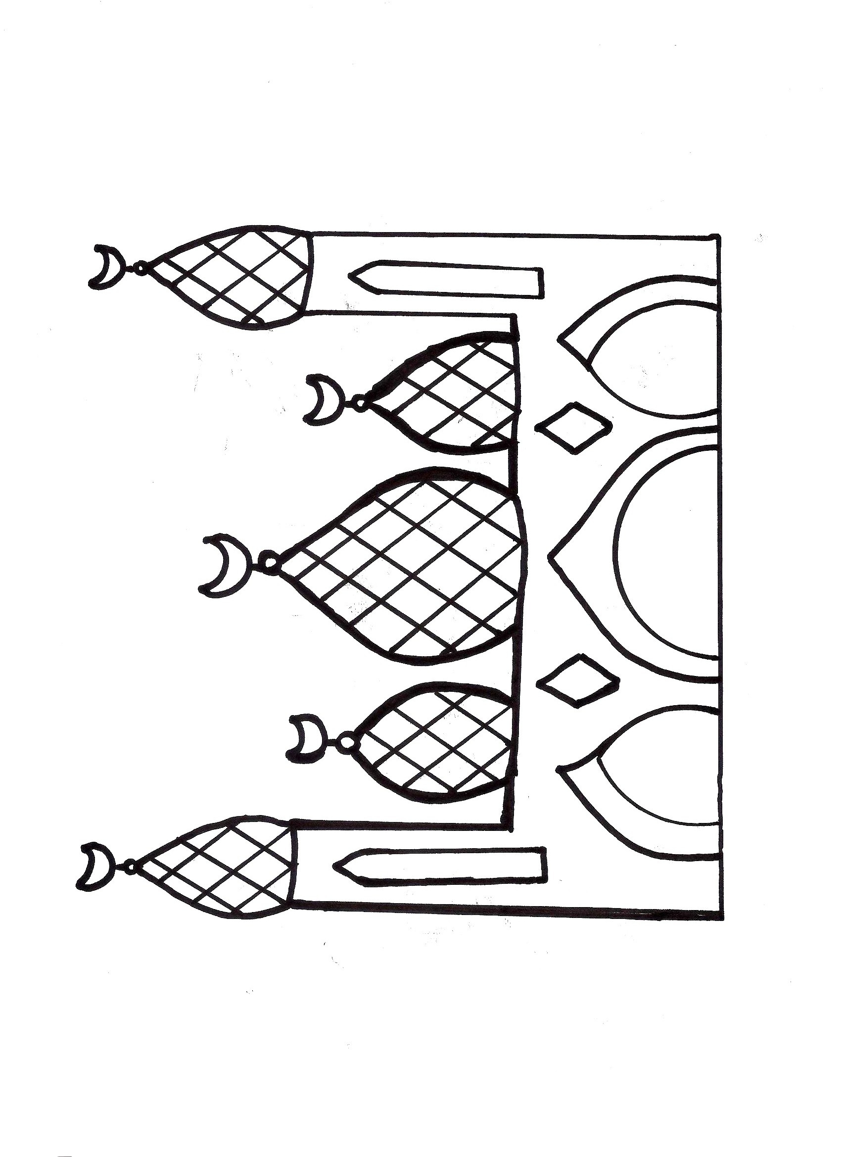 Mosque Coloring Pages 1700x2338 Mosque Coloring Pages
