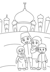 Ramadan Colouring Pages Ramadan, Mosque And Eid 212x300 Ramadan Colouring Pages Ramadan, Mosque And Eid