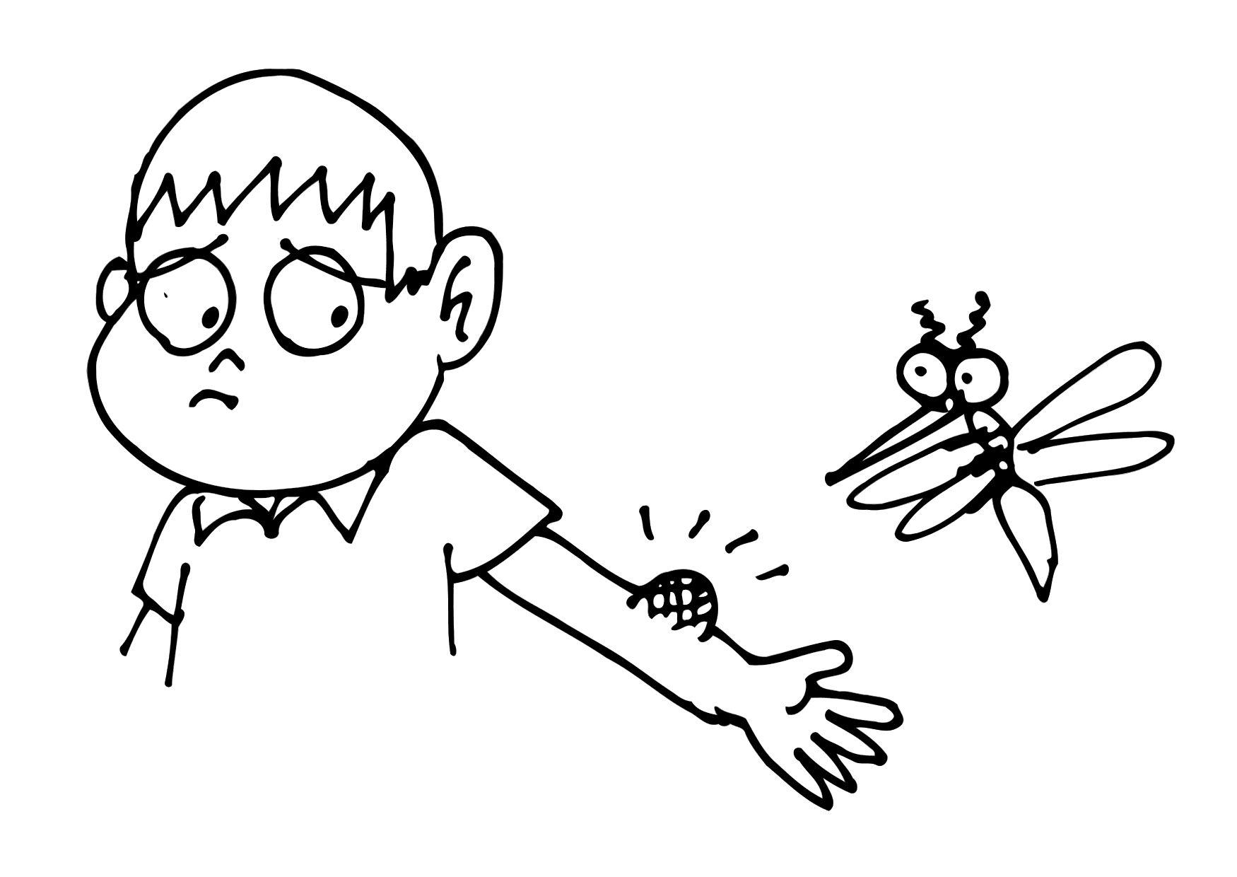 1750x1240 Coloring Page Mosquito Bite