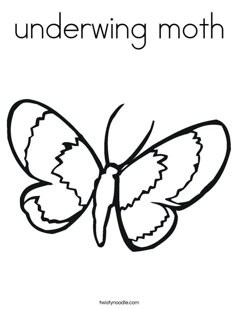 468x605 Underwing Moth Coloring Page