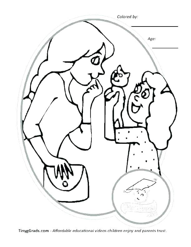 Father And Daughter Coloring Pages Mother And Daughter Coloring 612x792 Father And Daughter Coloring Pages Mother And Daughter Coloring