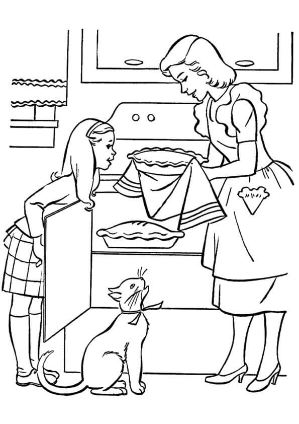 30 Free Printable Mother's Day Coloring Pages 595x842 30 Free Printable Mother's Day Coloring Pages