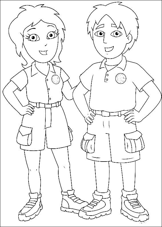 567x794 Go Diego Go! Father And Mother Diego Go Diego Go! Coloring Pages