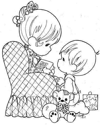 Mother And Son Coloring Pages