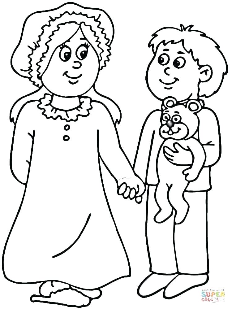 Mother And Son Coloring Pages at GetColorings.com | Free printable ...