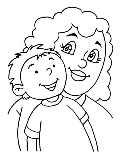 420x543 God Could Not Be Every Where, So He Created Mothers Coloring Page