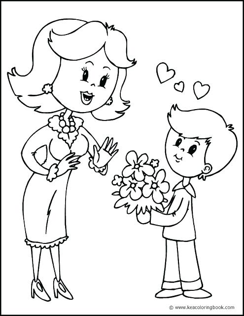 495x640 Mother Coloring Pages Mother Coloring Mother And Son Coloring Page