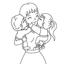 Mother Daughter Coloring Pages at GetColorings.com | Free printable ...