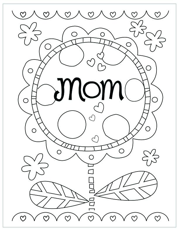 612x792 Coloring Pages For Mothers Day Icontent