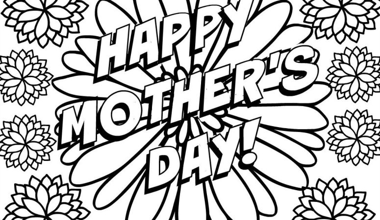 775x450 Coloring Mothers Day Coloring Pages Grandma Also Mothers Day