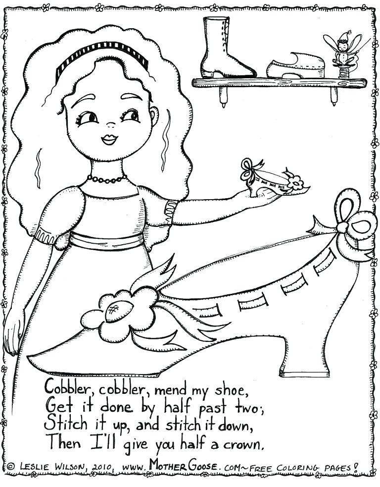 Mother Goose Coloring Pages Hey Diddle Diddle Coloring Page 768x983 Mother Goose Coloring Pages Hey Diddle Diddle Coloring Page