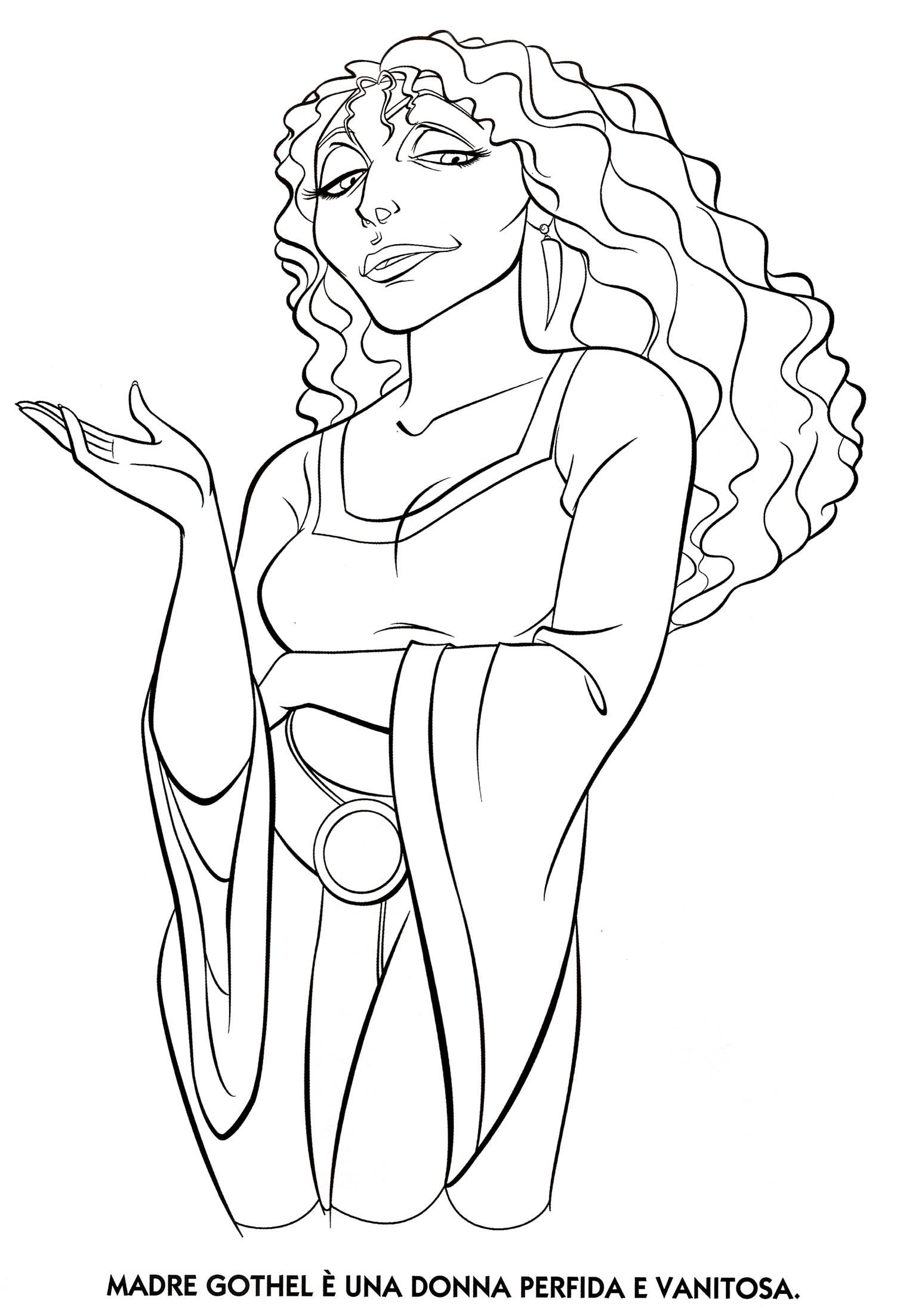 Mother Gothel Coloring Pages at GetColorings.com | Free printable ...