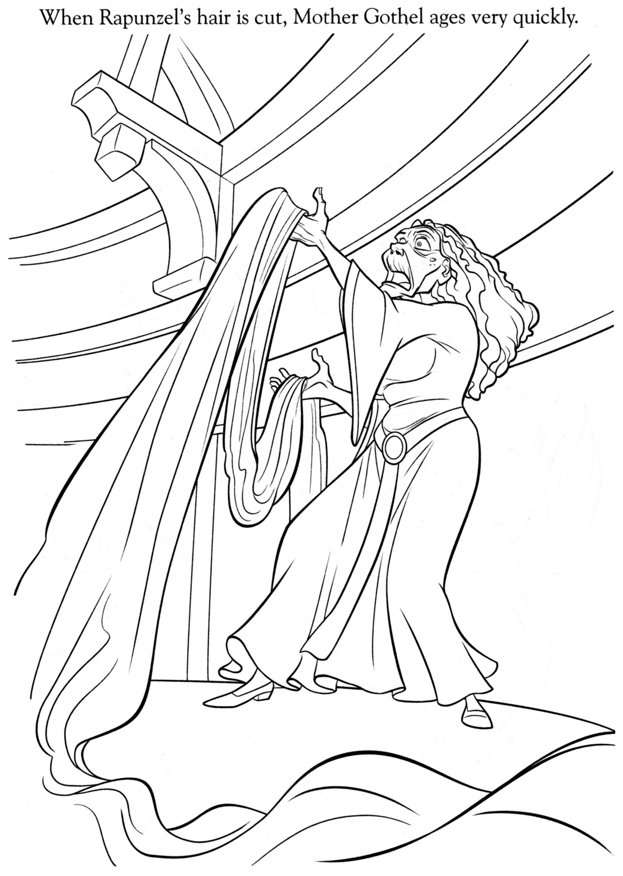 The Art Of Tangled When Rapunzel's Hair Is Cut, Mother Gothel 1280x1799 The Art Of Tangled When Rapunzel's Hair Is Cut, Mother Gothel