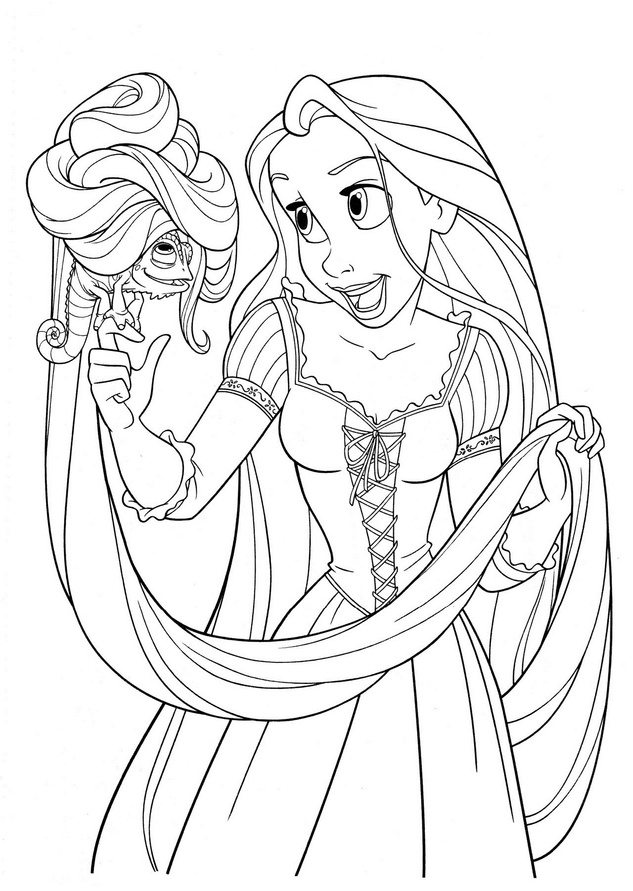 Free Printable Tangled Coloring Pages For Kids 1280x1801 Free Printable Tangled Coloring Pages For Kids