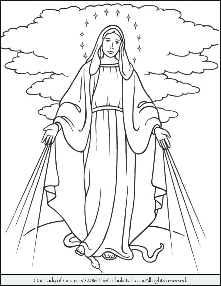 Saint Mary Coloring Pages Coloring Pages Blessed Mother Mary 730x945 Saint Mary Coloring Pages Coloring Pages Blessed Mother Mary