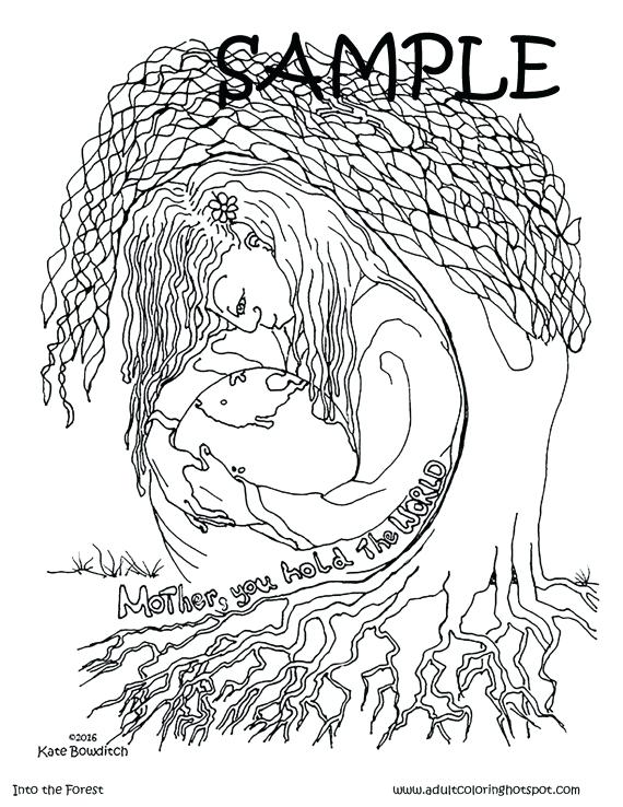 570x738 Mother Earth Coloring Pages Mother Nature Coloring Pages Nature
