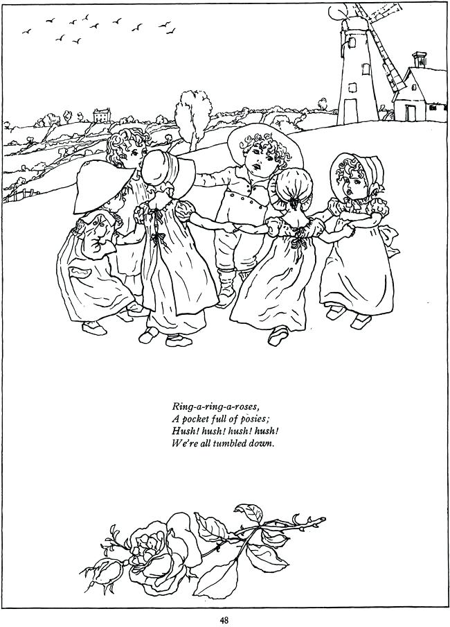 650x904 Mother Nature Coloring Pages Ring A Ring O Roses Coloring Page