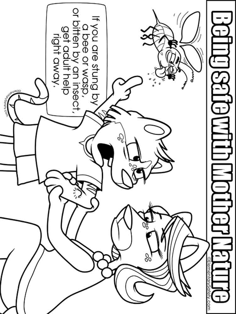 750x1000 Mother Nature Safety Coloring Pages. Free Printable Mother Nature