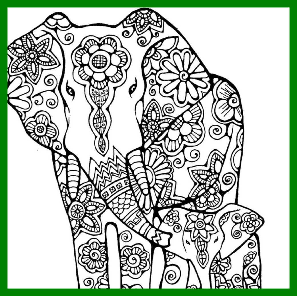 1039x1038 Appealing Mandala Elephant Drawing At Getdrawings For Personal Use