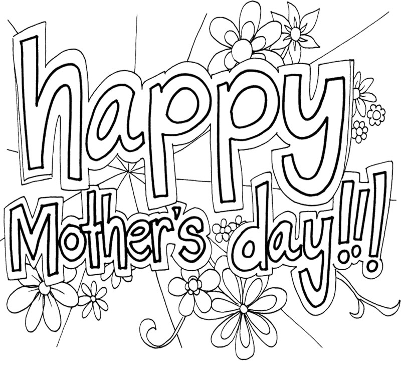 Free Printable Mothers Day Coloring Pages 800x730 Free Printable Mothers Day Coloring Pages