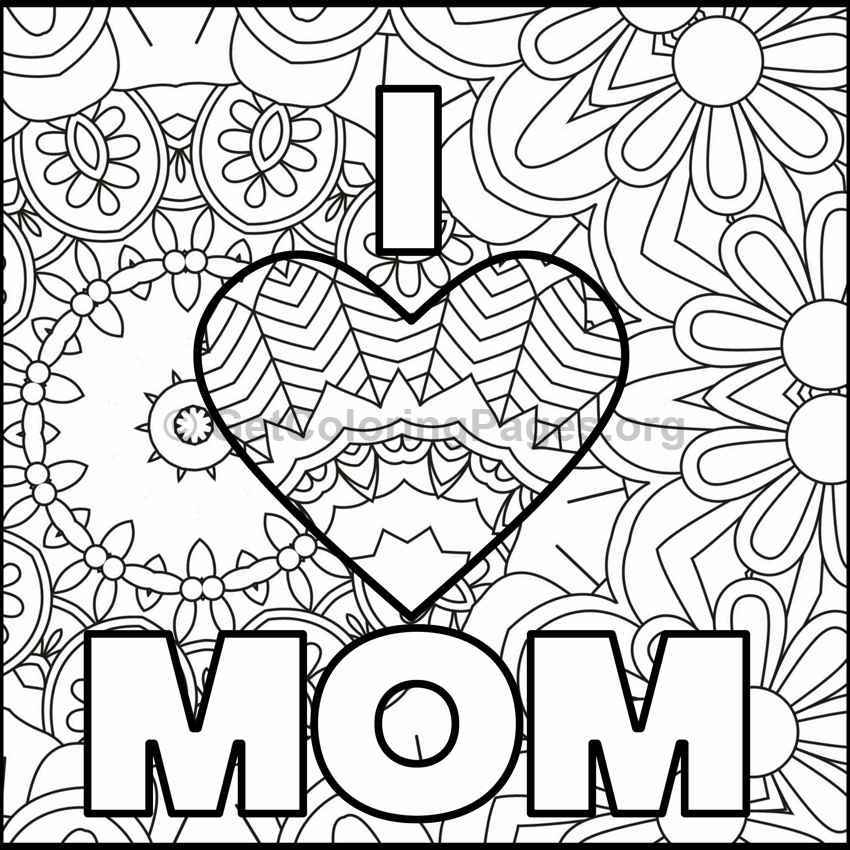 Mother's Day Coloring Pages 850x850 Mother's Day Coloring Pages
