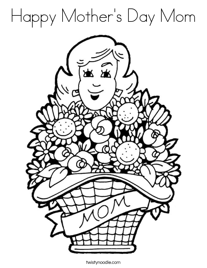 Mother's Day Coloring Pages 685x886 Mother's Day Coloring Pages