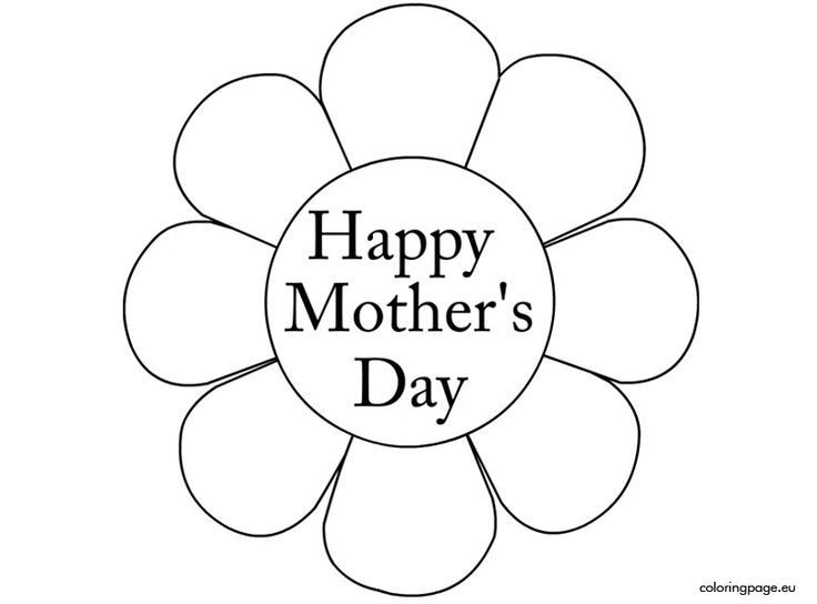Mother's Day Coloring Pages 736x544 Mother's Day Coloring Pages