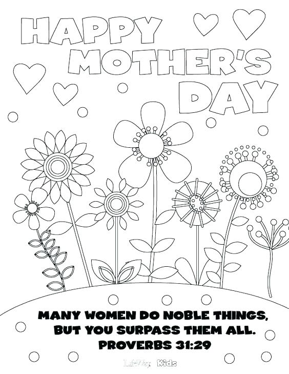564x729 Mothers Day Clip Art Coloring Pages School Mothers Day Coloring
