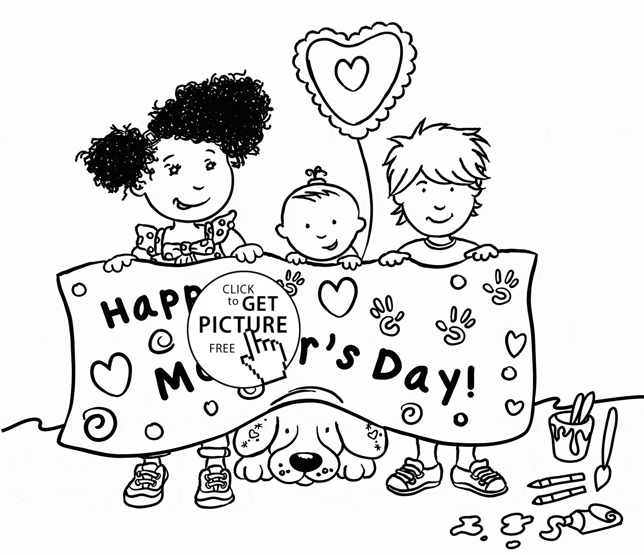 2080x1794 Free Kindergarten Mothers Day Coloring Pages Fresh Modest Happy