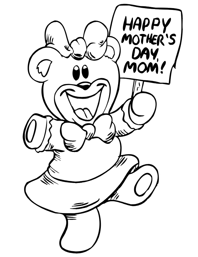 Mothers Day Coloring Pages For Preschool