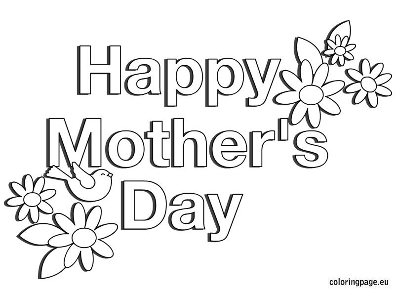 804x595 Mother's Day Coloring Pages